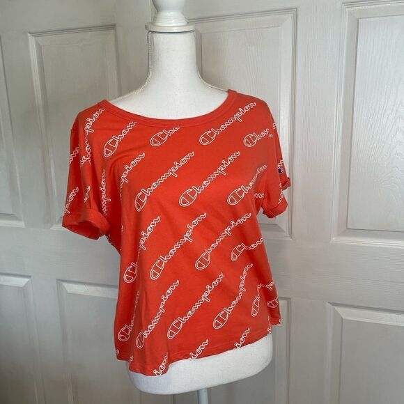 NWOT Champion Logo Print Crop - Picture 1 of 6